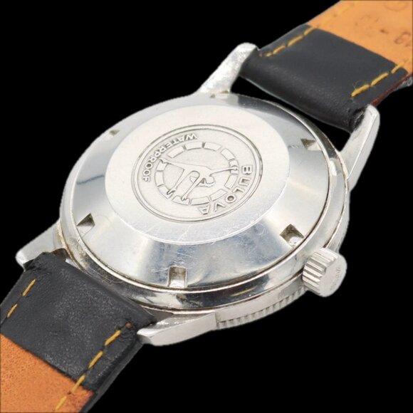Vintage 35mm Bulova 386-4 Devil Diver Men\'s Automatic Wristwatch 11 ALACD Steel main image 7